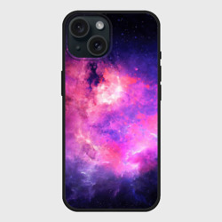 Чехол силиконовый для Apple iPhone 15 матовый Космос