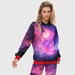 Женский костюм с толстовкой 3D Космос - фото 2