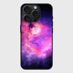 Чехол силиконовый для Apple iPhone 15 Pro матовый Космос