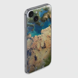 Чехол для iPhone 15 силиконовый с защитой камеры Земля - фото 2