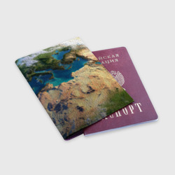 Обложка для паспорта матовая кожа Земля - фото 2