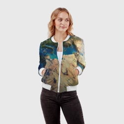 Женский бомбер 3D Земля - фото 2