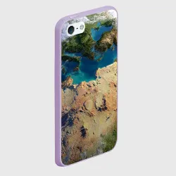 Чехол для iPhone 5/5S матовый Земля - фото 2