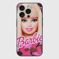 Чехол для iPhone 16 Pro силиконовый с защитой камеры Барби
