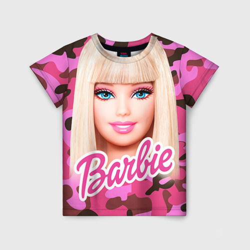 Детская футболка 3D Барби, цвет 3D печать