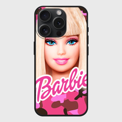 Чехол силиконовый для Apple iPhone 15 Pro матовый Барби