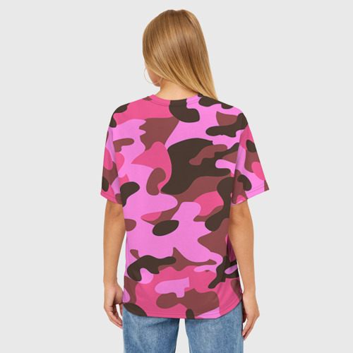 Женская футболка oversize 3D Барби, цвет 3D печать - фото 4