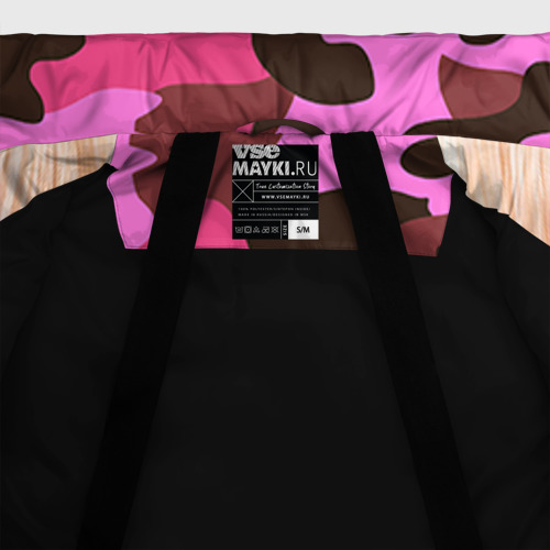 Женская зимняя куртка Oversize Барби, цвет черный - фото 7
