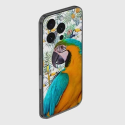 Чехол для iPhone 16 Pro Max силиконовый с защитой камеры Попугаи - фото 2