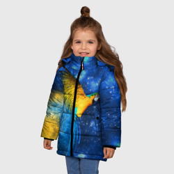 Зимняя куртка для девочек 3D Попугаи - фото 2