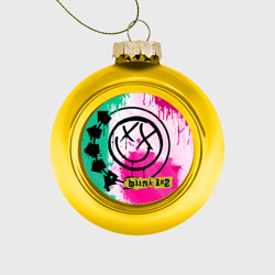 Ёлочный шар стеклянный/пластиковый Blink 182