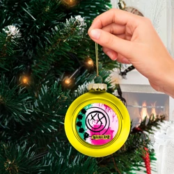 Ёлочный шар стеклянный/пластиковый Blink 182 - фото 2