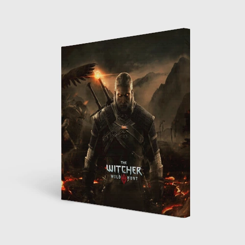 Холст квадратный Wild hunt