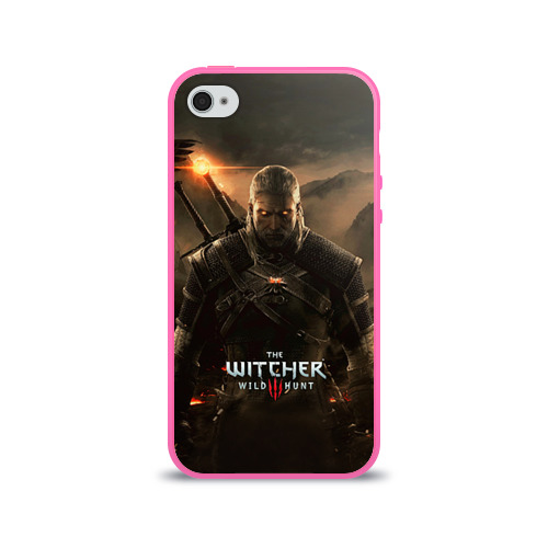 Чехол для Apple iPhone 4/4S силиконовый глянцевый Wild hunt Фото 01 Чехол для Apple iPhone 4/4S силиконовый глянцевый Wild hunt Фото 01
