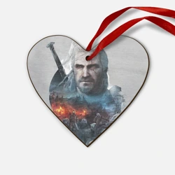 Деревянная игрушка Сердце Witcher