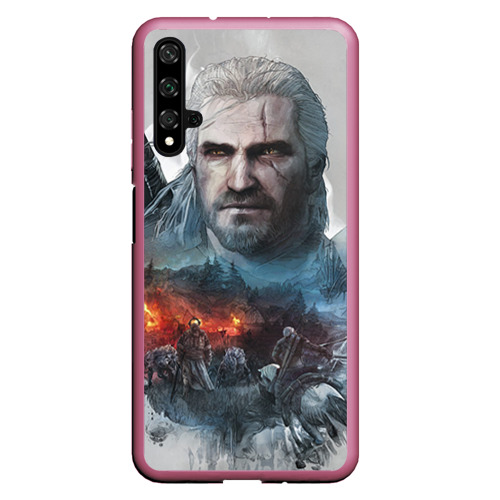 Чехол для Honor 20 Witcher, цвет малиновый