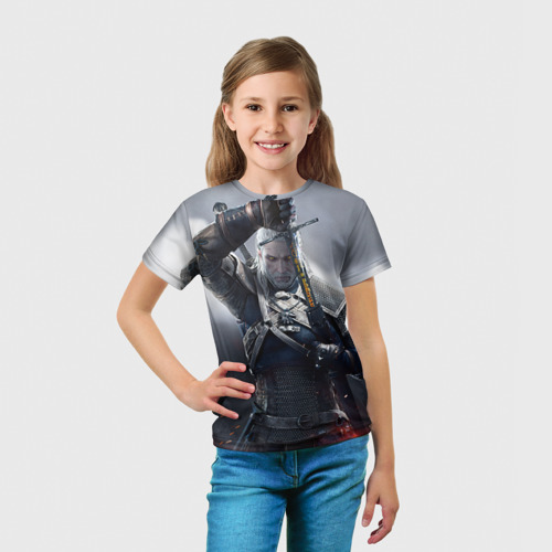 Детская футболка 3D Геральт - фото 5