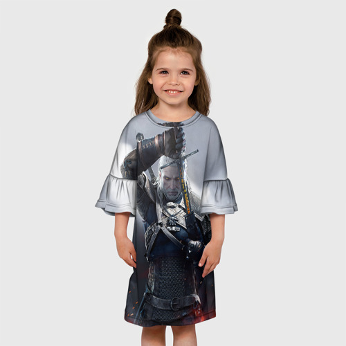 Детское платье 3D Геральт, цвет 3D печать - фото 4