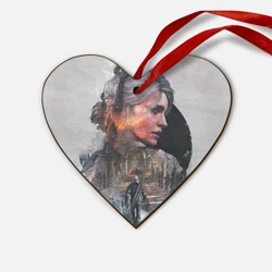 Деревянная игрушка Сердце Девушки Ведьмака