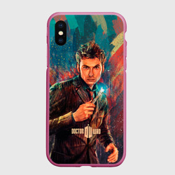 Чехол для iPhone XS Max матовый Доктор кто