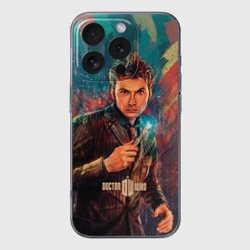 Чехол для iPhone 16 Pro силиконовый с защитой камеры Доктор кто