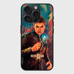 Чехол силиконовый для Apple iPhone 15 Pro матовый Доктор кто