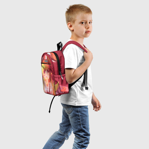 Детский рюкзак 3D с принтом Ошино Шинобу, вид сзади #1