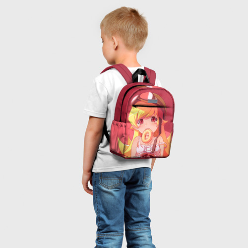 Детский рюкзак 3D с принтом Ошино Шинобу, фото на моделе #1
