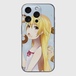 Чехол для iPhone 15 Pro Max силиконовый с защитой камеры Шинобу