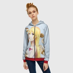 Женская толстовка 3D на молнии Шинобу - фото 2