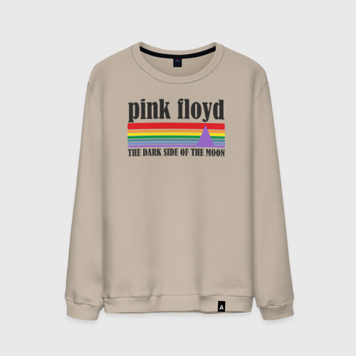 Мужской свитшот хлопок Pink Floyd, цвет миндальный