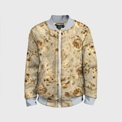 Детский бомбер 3D Лаваш текстура