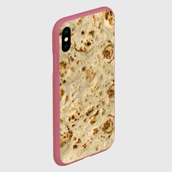 Чехол для iPhone XS Max матовый Лаваш текстура - фото 2