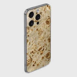 Чехол для iPhone 15 Pro силиконовый с защитой камеры Лаваш текстура - фото 2