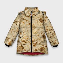 Лаваш текстура – Зимняя куртка для девочек 3D с принтом купить