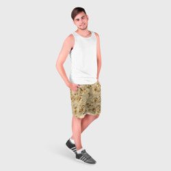 Мужские шорты 3D Лаваш текстура - фото 2