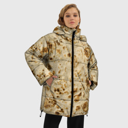 Женская зимняя куртка Oversize Лаваш текстура - фото 2