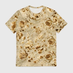 Мужская футболка 3D Лаваш текстура
