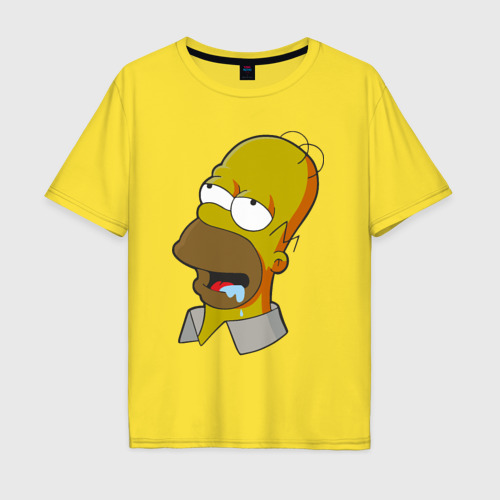 Мужская футболка хлопок Oversize с принтом Simpsons, вид спереди #2