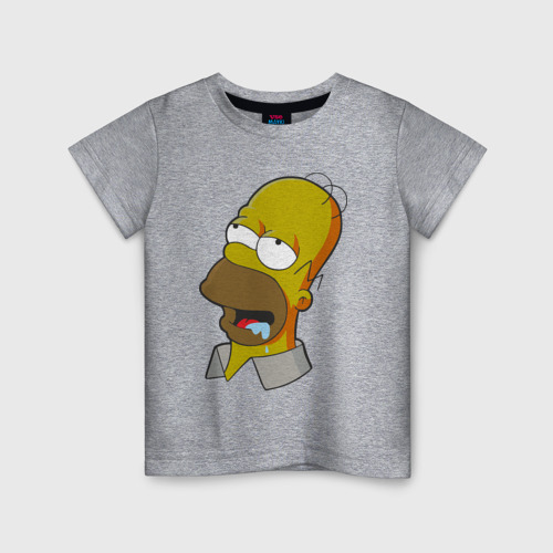 Детская футболка хлопок с принтом Simpsons, вид спереди #2