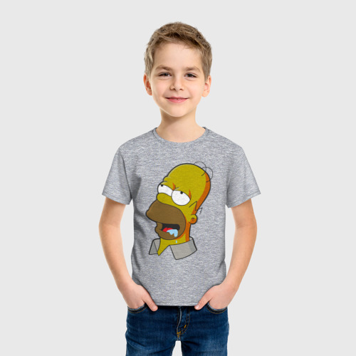 Детская футболка хлопок с принтом Simpsons, фото на моделе #1