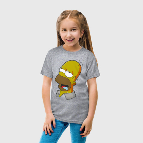 Детская футболка хлопок с принтом Simpsons, вид сбоку #3