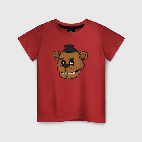Детская футболка хлопок Freddy, цвет красный