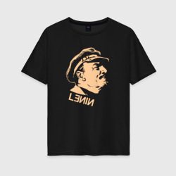 Женская футболка хлопок Oversize Lenin Vladimir