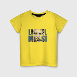 Детская футболка хлопок Lionel Messi face