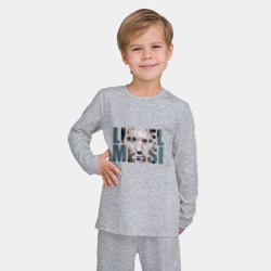 Детская пижама с лонгсливом хлопок Lionel Messi face - фото 2