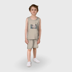 Детская пижама с шортами хлопок Lionel Messi face - фото 2