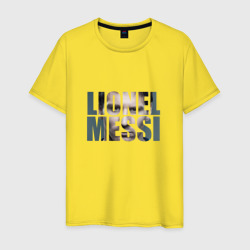 Мужская футболка хлопок Lionel Messi face