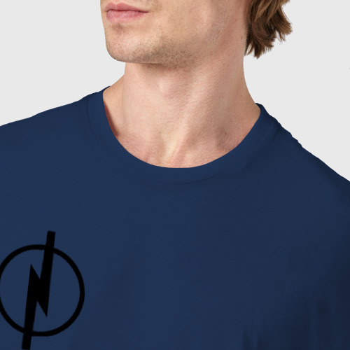 Мужская футболка хлопок Opel, цвет темно-синий - фото 6