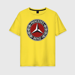 Женская футболка хлопок Oversize Mercedes-Benz